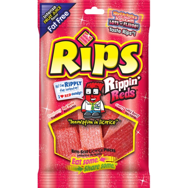 Rips Rips Bite-Size Rippin' Reds 4 oz. Peg Bag, PK12 37520 - main